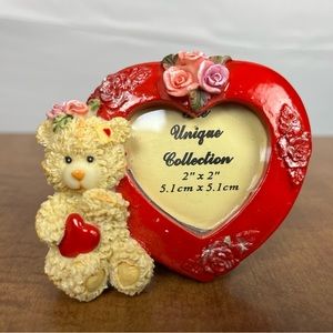 Valentines teddy bear frame